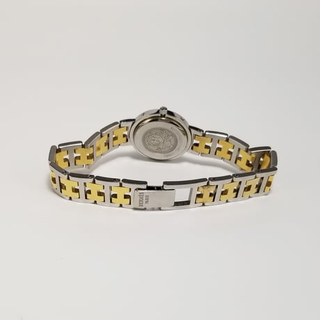 【HERMES】エルメス レディース腕時計 クリッパー アイボリー文字盤 クォーツ 希少サイズ 腕周り18cm