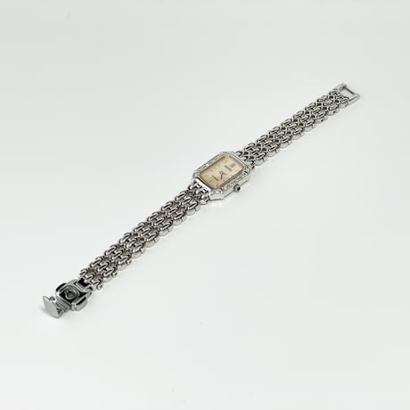 【SEIKO】セイコー 腕時計 エクセリーヌ クォーツ 稼働 ダイヤベゼル 2E20-7460【電池交換済】