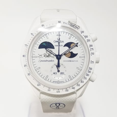【Swatch×Omega】オメガ×スウォッチ　ミッショントゥアースフェイズ　ムーンシャインゴールド S033W701L スヌーピー【2025/12/17購入・未使用】
