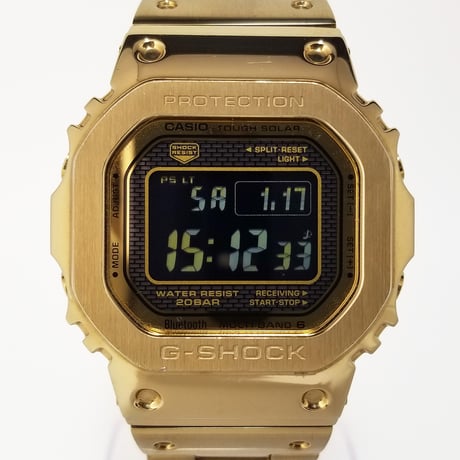 【CASIO】カシオ G-SHOCK Gショック フルメタル ゴールド GMW-B5000GD-9JF 電波ソーラー