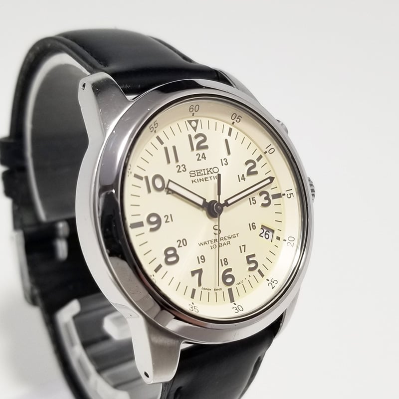 SEIKO】セイコー メンズ腕時計 サス SUS KINETIC キネティック デイト
