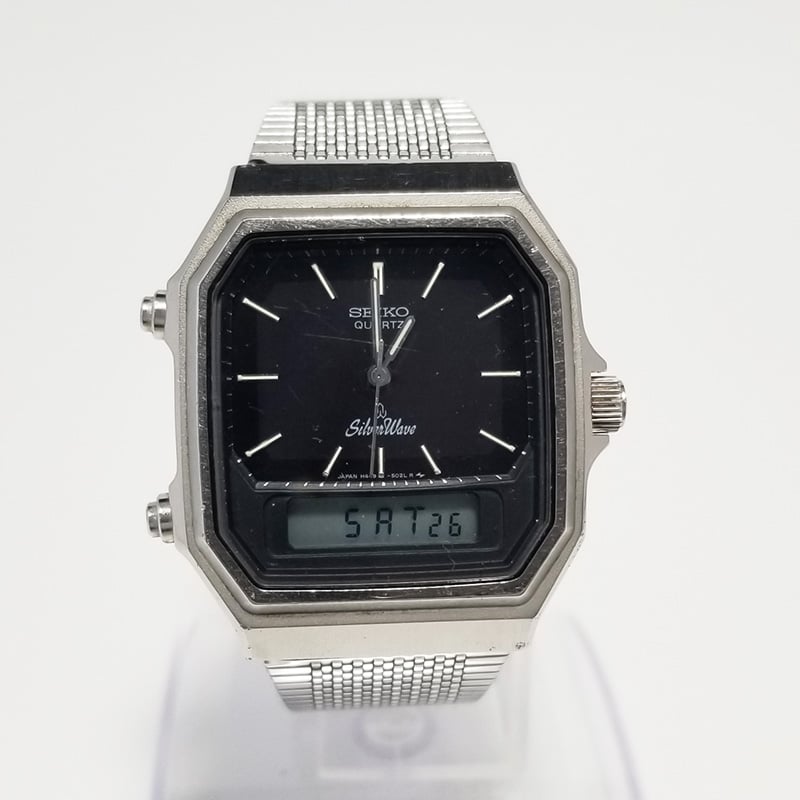 SEIKO】セイコー メンズ腕時計 シルバーウェーブ H449-502A アナデジ