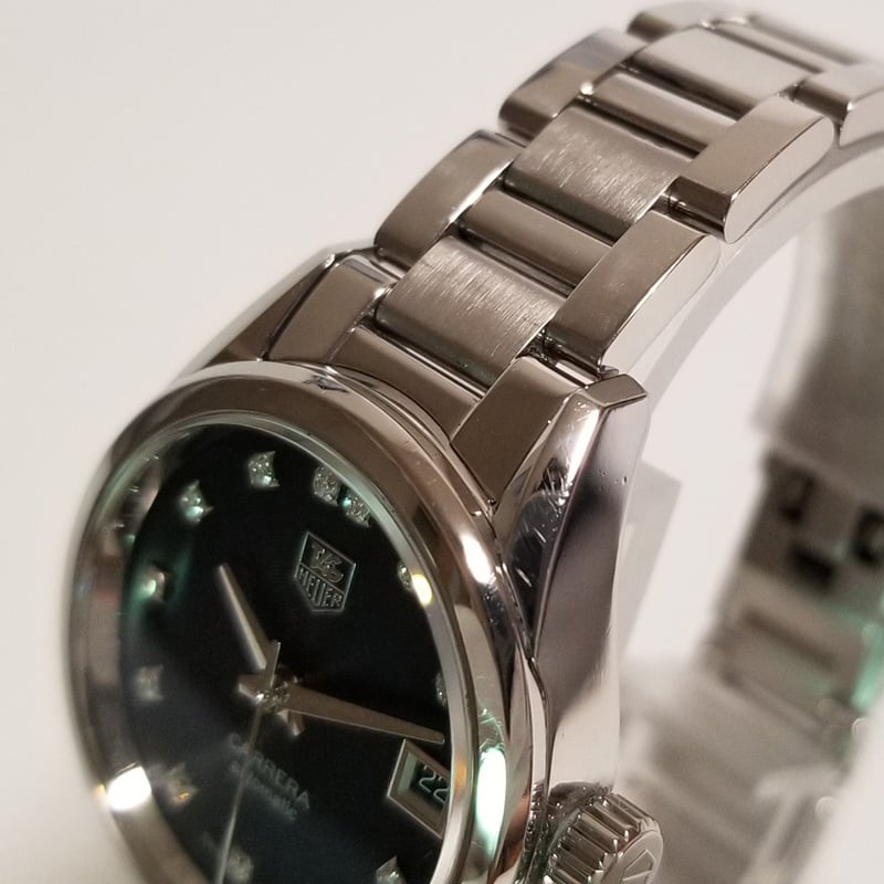 TAG HEUER】タグホイヤー レディース腕時計 AT カレラ 12Pダイヤ TAG HEUER】タグホイヤー レディース腕時計 AT カレラ 12Pダイヤ