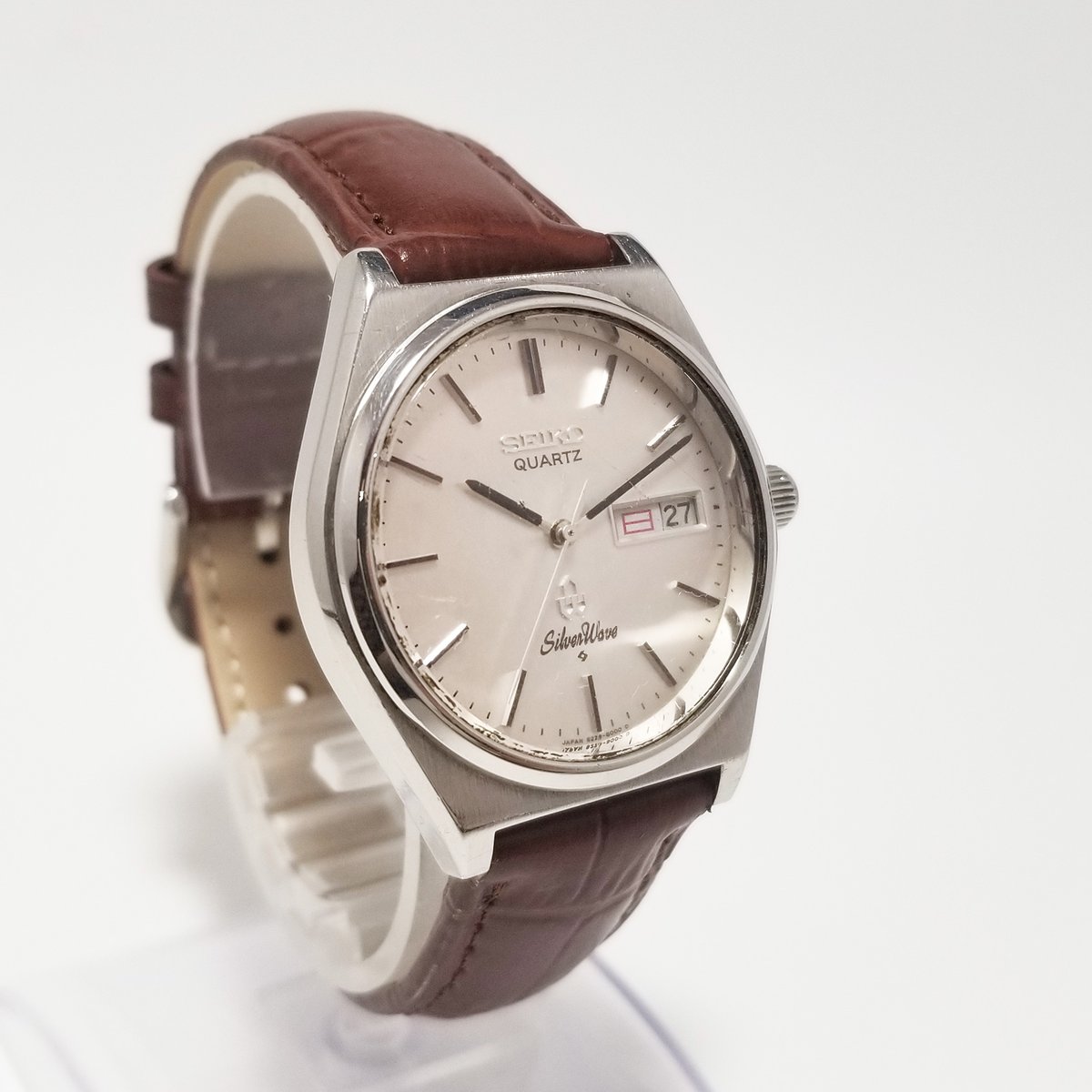 セイコーシルバーウェーブ 8229-8000 グリーン クオーツ稼働品 SEIKO  