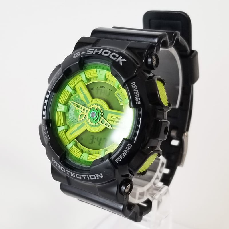 CASIO G-SHOCK GA-110B 黄緑 CASIO G-Shock Analog-Digital