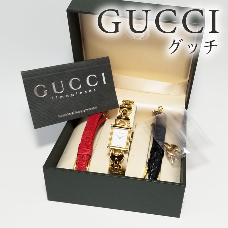 【稼働】 箱付き グッチ 腕時計 チェンジベルト 1800L クォーツ ゴールド 稼働】 箱付き グッチ 腕時計 チェンジベルト 1800L クォーツ ゴールド