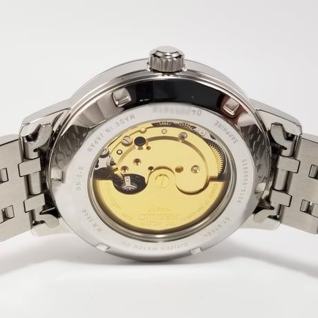 【CITIZEN】CITIZEN シチズン 自動巻 8210-S099935 稼働 付属品あり ブラック文字盤 裏スケ