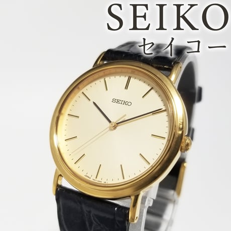 【SEIKO】セイコー 腕時計 ゴールドカラー クォーツ 7N01-0BH0 美品【電池交換済】