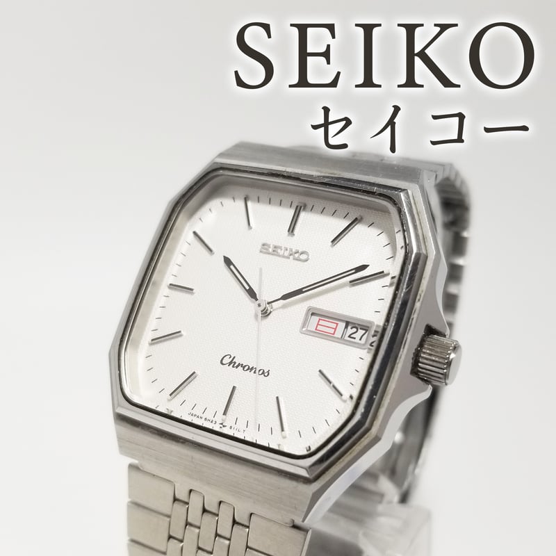 SEIKO】SEIKO セイコー 腕時計 Chronos クロノス クォーツ 稼働 5H23
