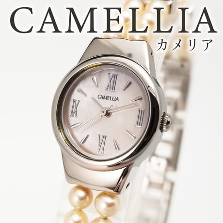 【稼動品】CAMELLIA カメリア レディース パールウォッチ　あこや真珠 CHANEL】シャネル『カメリア コレクション ジュエリー ウォッチ ダイヤ
