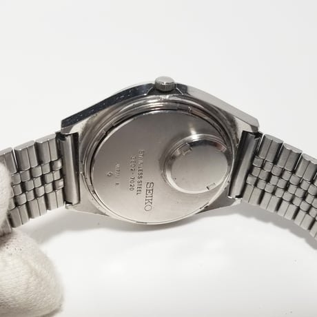 【SEIKO】セイコー 腕時計 クォーツ 稼働 3802-7020 デイト【電池交換済】