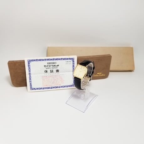 【SEIKO】セイコー ドルチェ クォーツ 7731-5120 稼働 付属品あり ゴールド文字盤