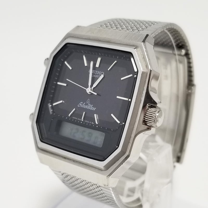 SEIKO】セイコー メンズ腕時計 シルバーウェーブ H449-502A アナデジ
