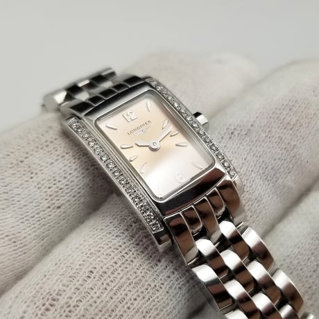 【LONGINES】ロンジン 腕時計 ドルチェビータ ダイヤベゼル クォーツ L5.158.0【電池交換済】