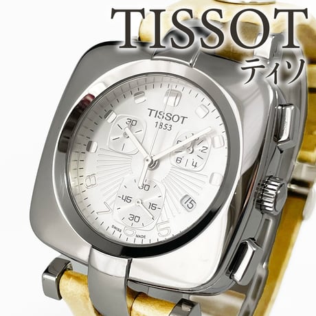 【TISSOT】ティソ 腕時計 クロノ クォーツ 稼働 T020317A【電池交換済】
