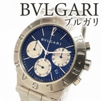 【BVLGARI】ブルガリ 腕時計 ディアゴノ スポーツ クロノグラフ ブラック文字盤 クォーツ CH35S 訳あり品【電池交換済】