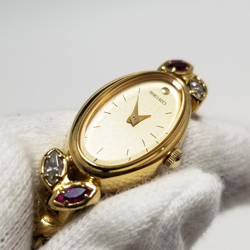 SEIKO】セイコー レディース腕時計 ゴールドカラー クオーツ 1E20-5760