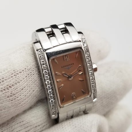 【LONGINES】ロンジン 腕時計 ドルチェビータ ダイヤベゼル クォーツ L5.158.0【電池交換済】