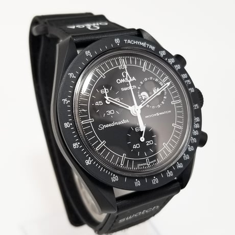 【Swatch × Omega】スウォッチ × オメガ クォーツ ミッショントゥザムーンフェイズ スヌーピー SO33B700 新品同様