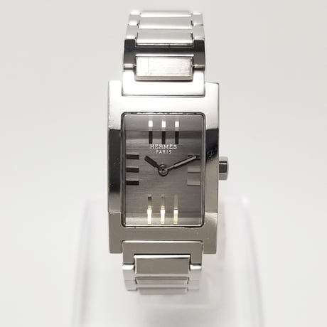 【HERMES】エルメス レディース腕時計 タンデム クォーツ TA1.210 黒文字盤【電池交換済】