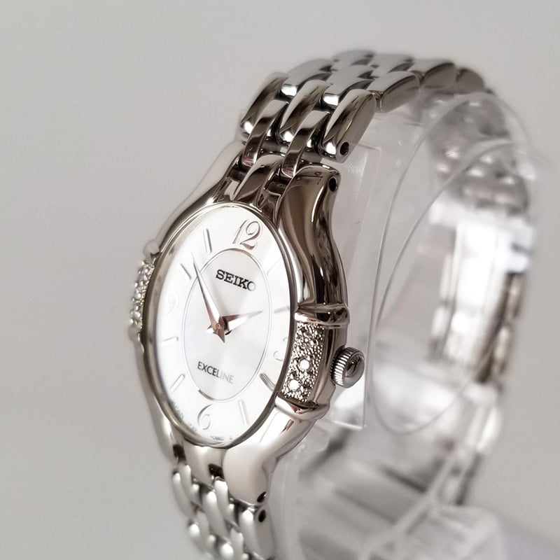 SEIKO】セイコー レディース腕時計 エクセリーヌ ダイヤベゼル シェル