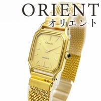 【ORIENT】オリエント レディース腕時計 シャンドール Chandor ゴールドカラー クォーツ A00402-40 稼働 14K BASE METAL【電池交換済】
