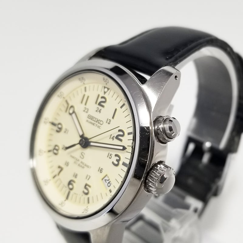 SEIKO】セイコー メンズ腕時計 サス SUS KINETIC キネティック デイト