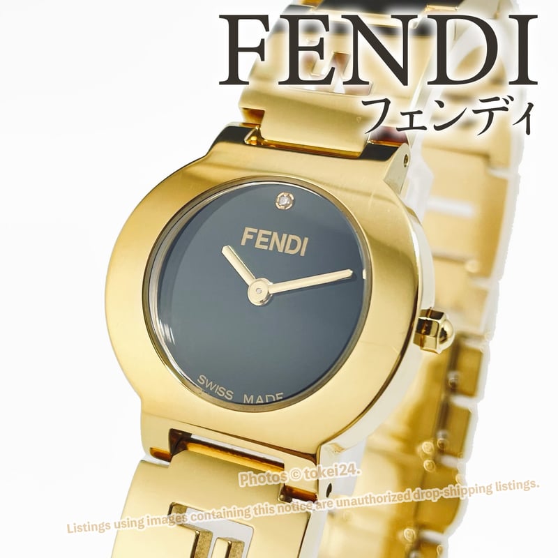 稼働品 美品 FENDI フェンディ バングルウォッチ クオーツ 腕時計 稼働