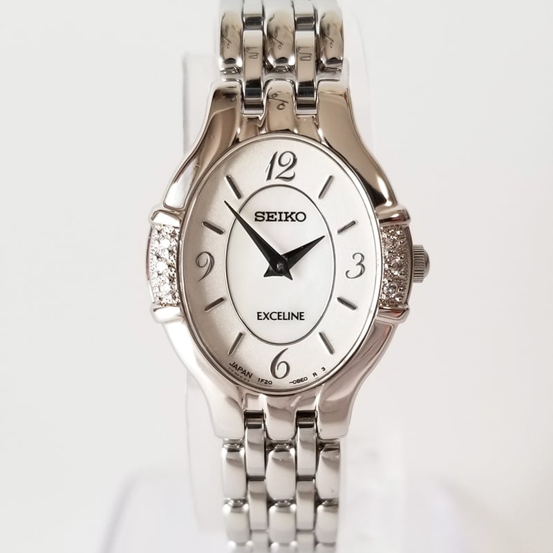 SEIKO】セイコー レディース腕時計 エクセリーヌ ダイヤベゼル シェル