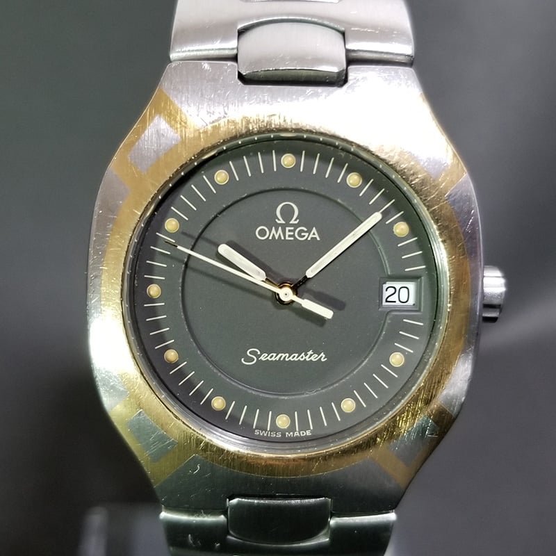 OMEGA】オメガ 腕時計 シーマスター ポラリス 稼動品 黒文字盤