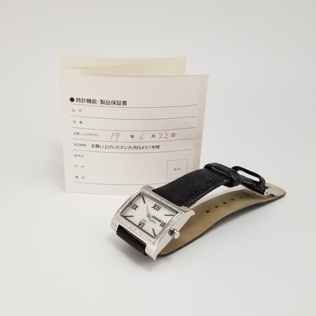 【LOUVROUSE】ルーブルーゼ 腕時計 クォーツ ダイヤベゼル 0.54ct刻印 シェル文字盤【電池交換済】
