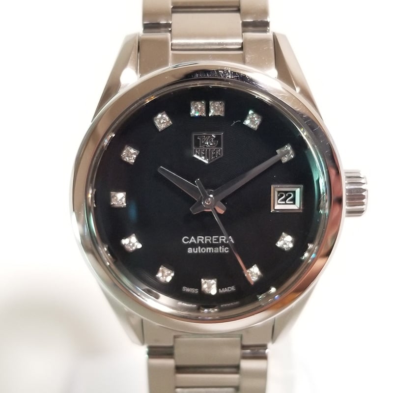 TAG HEUER】タグホイヤー レディース腕時計 AT カレラ 12Pダイヤ TAG HEUER】タグホイヤー レディース腕時計 AT カレラ 12Pダイヤ