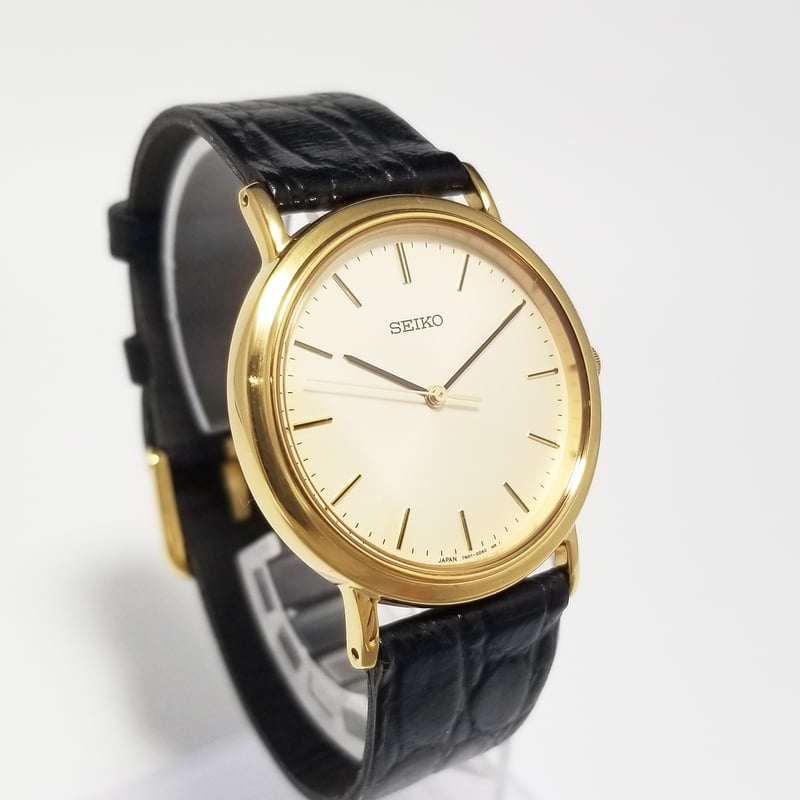 SEIKO】セイコー 腕時計 ゴールドカラー クォーツ 7N01-0BH0 美品