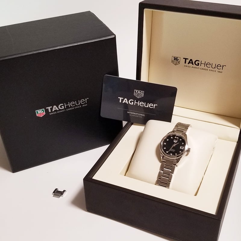 TAG HEUER】タグホイヤー レディース腕時計 AT カレラ 12Pダイヤ TAG HEUER】タグホイヤー レディース腕時計 AT カレラ 12Pダイヤ