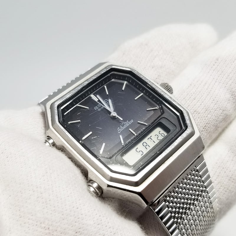 SEIKO】セイコー メンズ腕時計 シルバーウェーブ H449-502A アナデジ