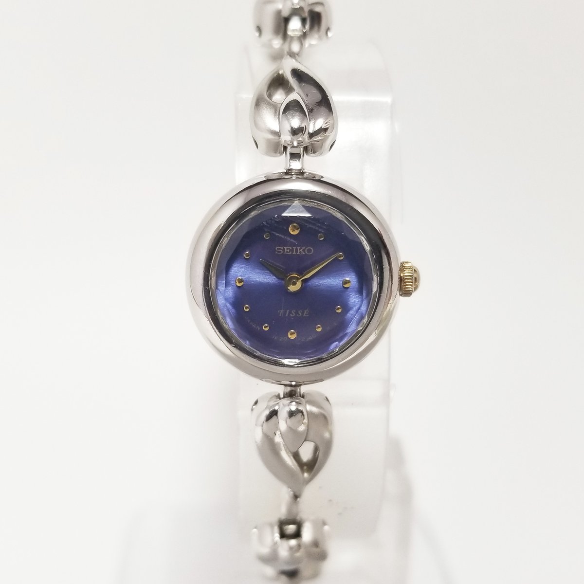 SEIKO】セイコー 腕時計 ティセ 1F20-1C00 クォーツ ブルー文字盤