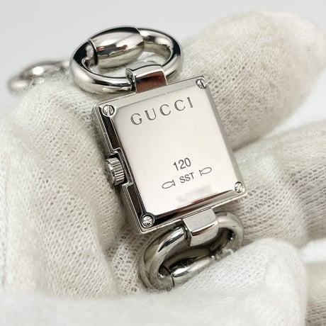 【GUCCI】GUCCI グッチ レディース腕時計 トルナヴォーニ シェル クォーツ 120 稼働 美品【電池交換済】