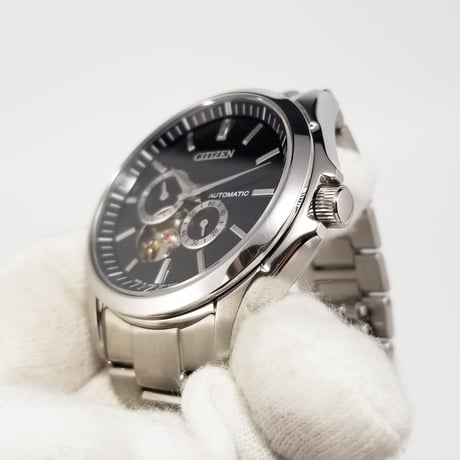 【CITIZEN】シチズン シチズンコレクション 自動巻き NP1010-51E 付属品あり オープンハート 裏スケ