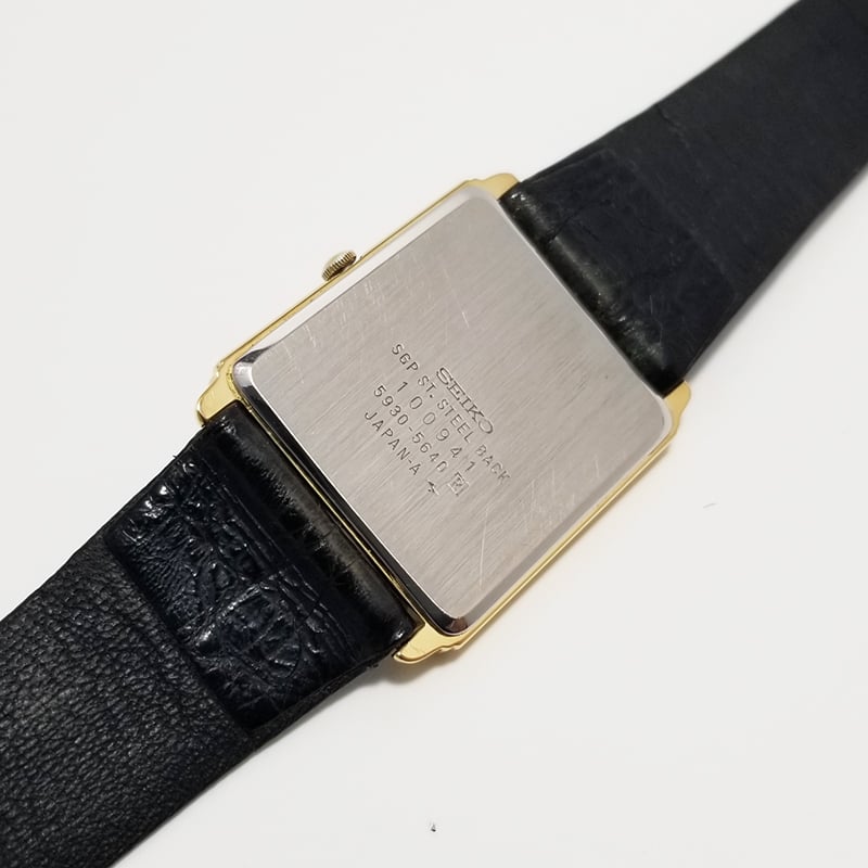 SEIKO】セイコー メンズ腕時計 5930-5640 皮ベルト 稼働 ヴィンテージ