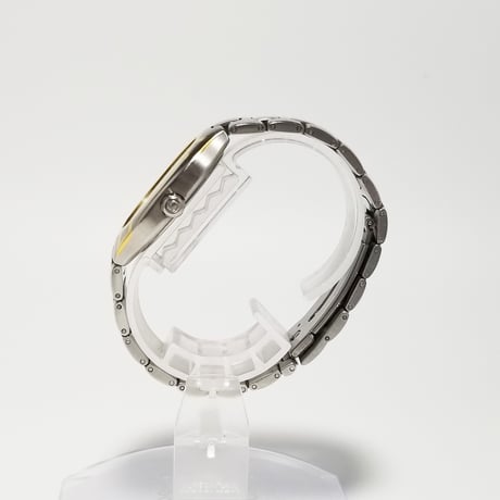 【OMEGA】オメガ 腕時計 シーマスターポラリス GMT クォーツ 71536 ゴールドカラー【電池交換済】