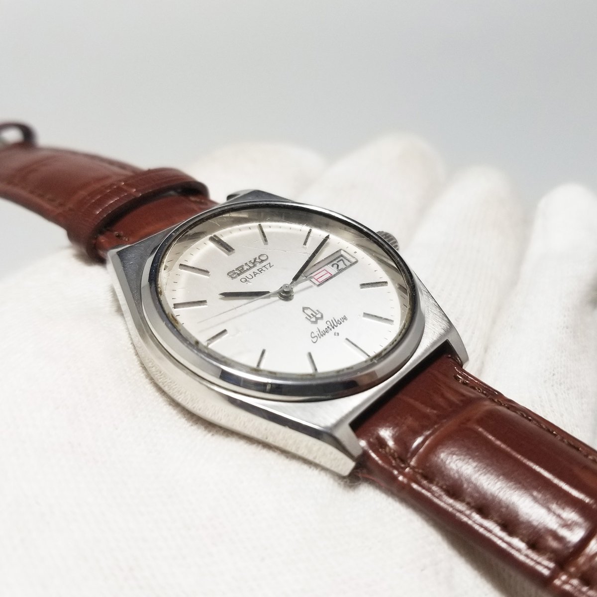 SEIKO】セイコー 腕時計 クォーツ 稼働 8229-8000 Silver Wave 新