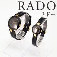RADO】ラドー ペアウォッチ クォーツ 129.4075.4/204.4079.4 稼働【