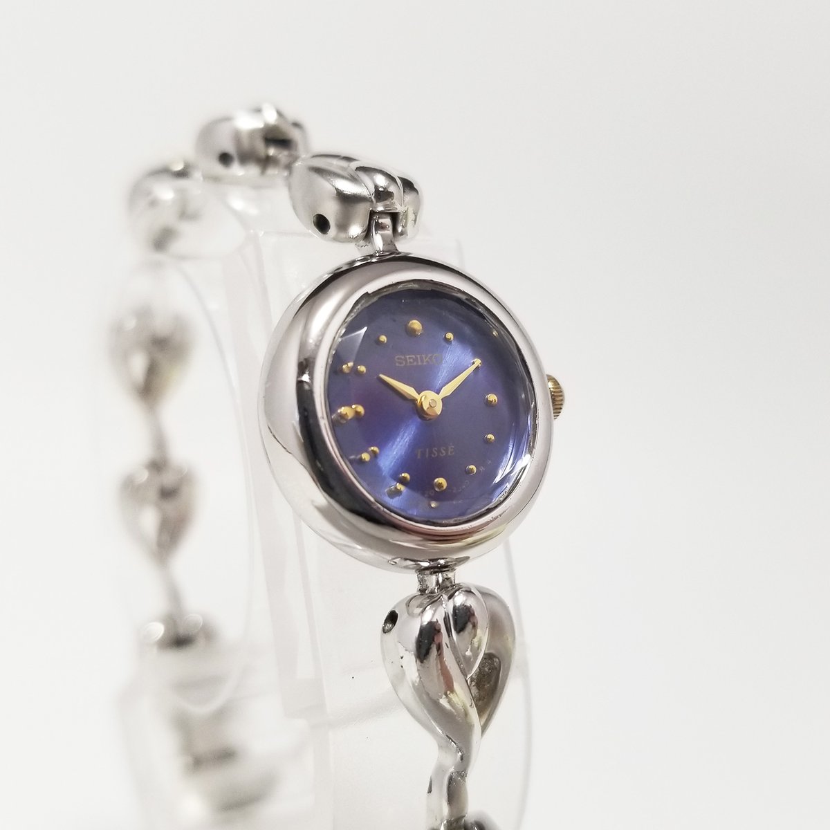 SEIKO】セイコー 腕時計 ティセ 1F20-1C00 クォーツ ブルー文字盤