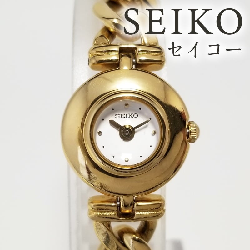 SEIKO】SEIKO セイコー レディース腕時計 クォーツ 1E20-0750 ゴールド