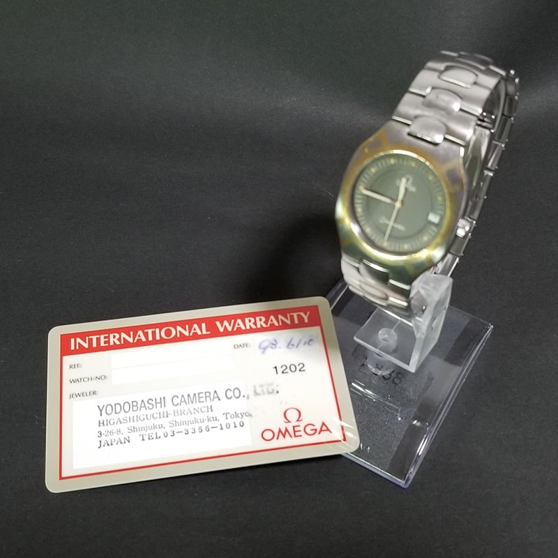 OMEGA】オメガ 腕時計 シーマスター ポラリス 稼動品 黒文字盤