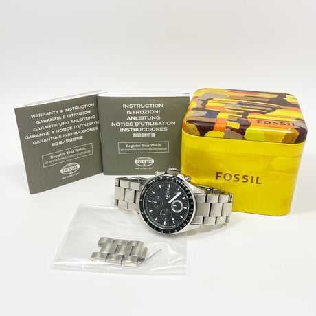 【FOSSIL】フォッシル 腕時計 クォーツ クロノ CH-2600 稼働【電池交換済】