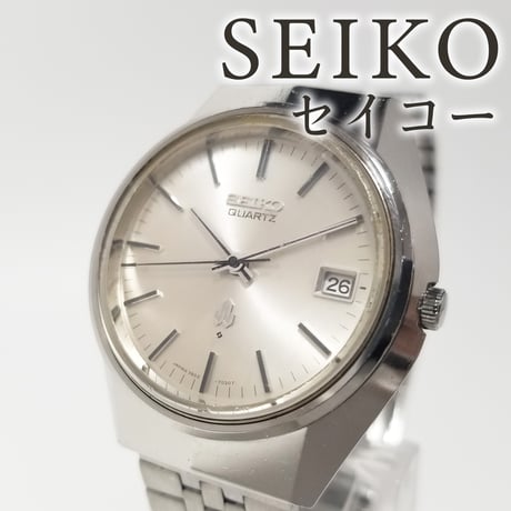 【SEIKO】セイコー 腕時計 クォーツ 稼働 3802-7020 デイト【電池交換済】