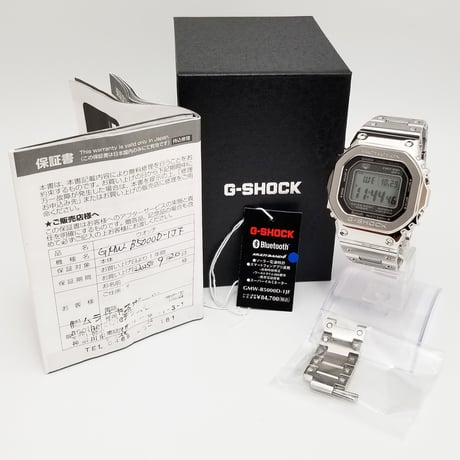 【CASIO】カシオ 腕時計 Gショック G-SHOCK フルメタル ソーラー デジタル GMW-B5000D-1JF Bluetooth 美品