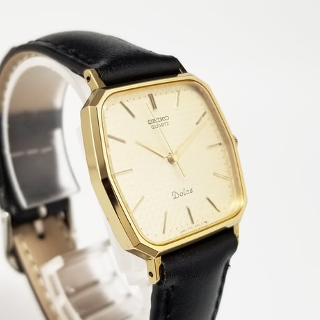 【SEIKO】セイコー ドルチェ クォーツ 7731-5120 稼働 付属品あり ゴールド文字盤