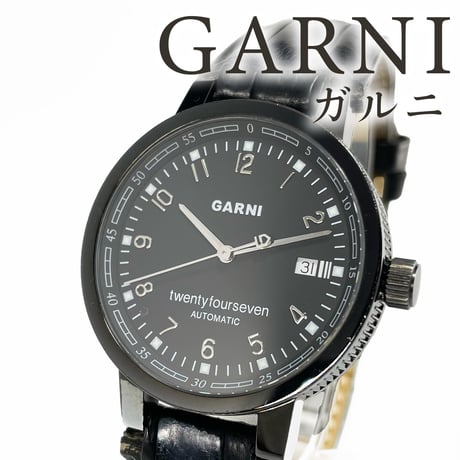 【GARNI】ガル二 腕時計 twenty for seven 自動巻 黒文字盤 GZ16010